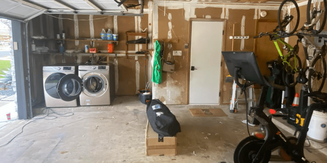 Garage before conversion