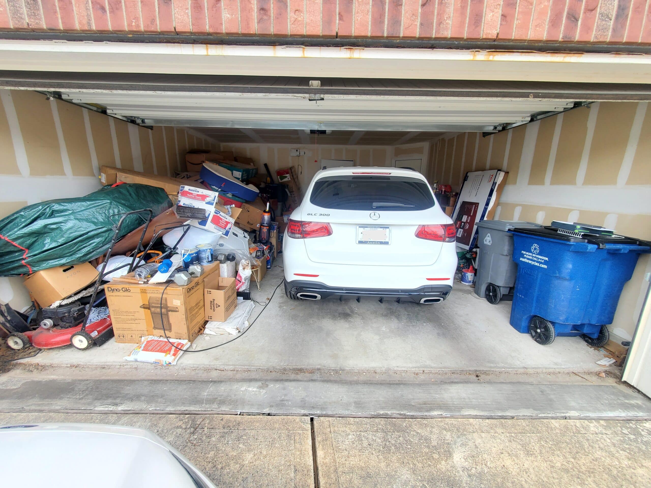 before garage cleanout